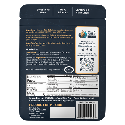 Baja Gold Mineral Salt - Natural Grain